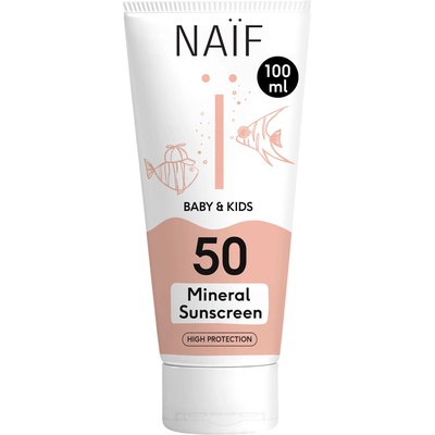 NAIF Ochranný krém na opalování SPF50 pro děti a miminka 100 ml