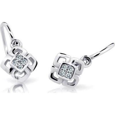 Cutie Diamonds dětské náušnice z bílého zlata s diamanty C2240-10-10-X-2-D