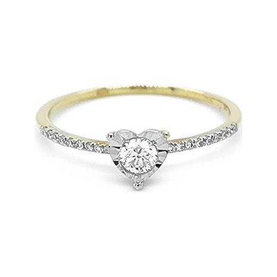 Beny Jewellery zlatý zásnubní s diamanty 2011229