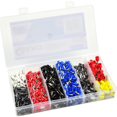 Sada izolovaných kabelových dutinek GEKO, 1200ks G03603 – Zboží Mobilmania