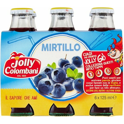 Jolly Colombani čučoriedkový džús 6 x 125 ml