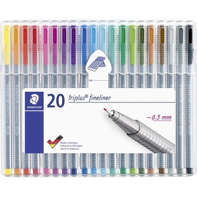 STAEDTLER Fineliner Triplus 0, 3мм комплект (20) (334 SB20)