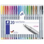 STAEDTLER Fineliner Triplus 0, 3мм комплект (20) (334 SB20)