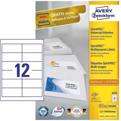 Avery Zweckform 3659 100 archů A4