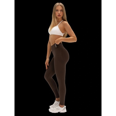 EXALTED Dámské PushUp Bezešvé Legíny Cocoa Brown