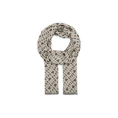 Tommy Hilfiger Шал Th Contemporary Mono Cb Scarf AW0AW15794 Черен (Th Contemporary Mono Cb Scarf AW0AW15794)