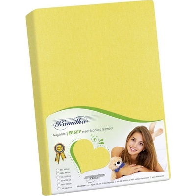 Bellatex jersey plachta Kamilka žltá 180x200