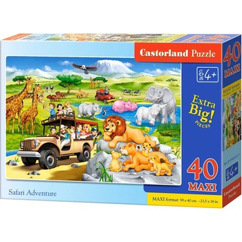Image 1 of Castorland - Puzzle Safari adventure 40 maxi II - 40 - 99 piese