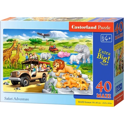 Castorland - Puzzle Safari adventure 40 maxi II - 40 - 99 piese