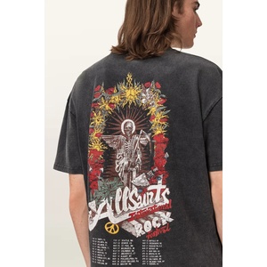 AllSaints уголемена тениска мъжка от памук ROQUE (M054PE) - answear - 150,58 лв