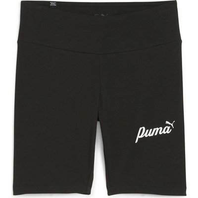 Puma dámske kraťasy ESSENTIALS+ BLOSSOM 7 SCRIPT short čierna biela