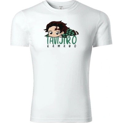 Demon Slayer Tričko Chibi Tanjiro Kamado bílá