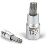 Fortum Накрайник, торкс, 1/4", 61CrV5/S2, матов хром; TX27