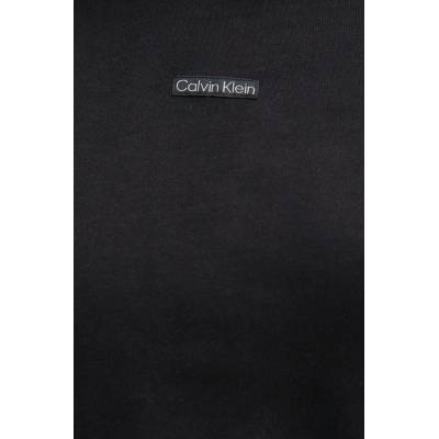 Calvin Klein Памучен суичър Calvin Klein Jeans в черно с качулка с апликация J20J225364 (J20J225364)