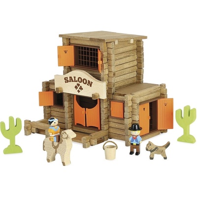 Jeujura Dřevěná stavebnice 170 ks salón