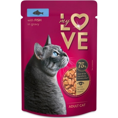 My Love for adult cats With fish in delicate sauce 85 g
