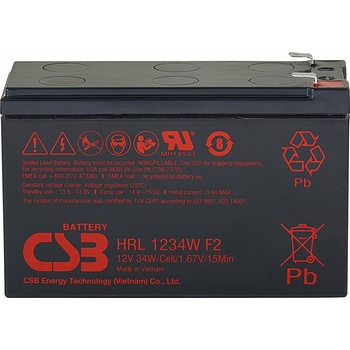 CSB HRL1234W F2 12V 9Ah