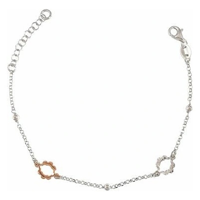 INFINITYSILVER Strieborný náramok s kvetmi SB17278517+