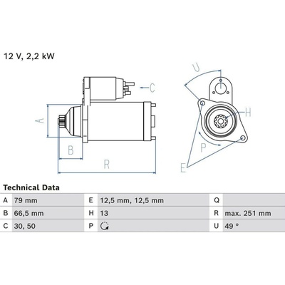 Startér BOSCH 0 986 026 340