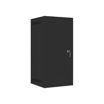 Lanberg Комуникационен шкаф, Lanberg rack cabinet 10" wall-mount 12U/280x310 for self-assembly with metal door black (flat pack) (WF10-2312-00B)