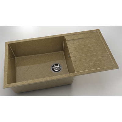 FAT Мивка Vanguard 230, Granicite, 343 White Frappe, с включен сифон