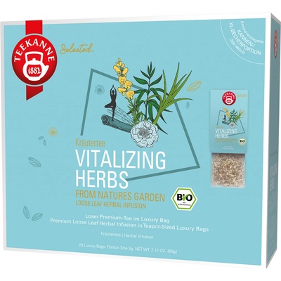 Teekanne BIO Selected. Vitalizing Herbs Luxury Bag 20 x 4 g