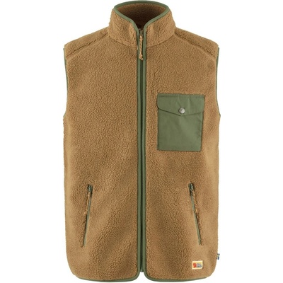 Fjällräven Vardag Pile Fleece Vest M, Buckwheat Brown Laurel Green