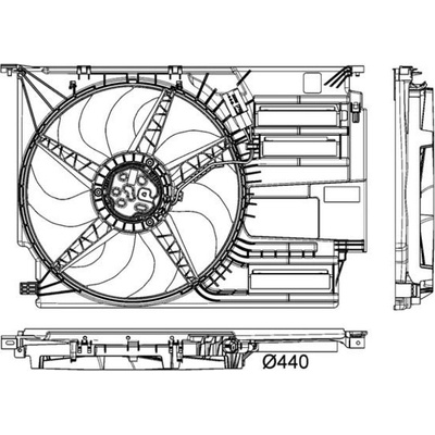 Ventilátor chladenia motora MAHLE CFF 403 000P