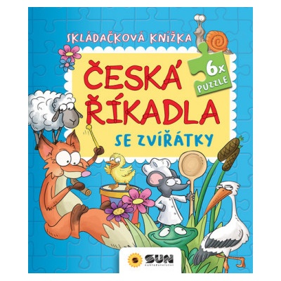 Skládačková knížka Česká říkadla se zvířátky