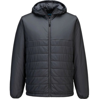 Portwest Bunda S608 Professional Hooded Insulated Baffle POR-S608MGRL Šedá metal