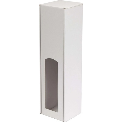 Darčeková krabica na víno 85x350x85 mm, 1 x 0,75 l, biela