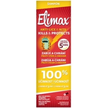 Elimax Ефективен шампоан 100ml + метален гребен