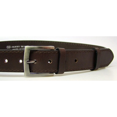 Penny Belts pánský kožený opasek 25-1-40 tmavě hnědý