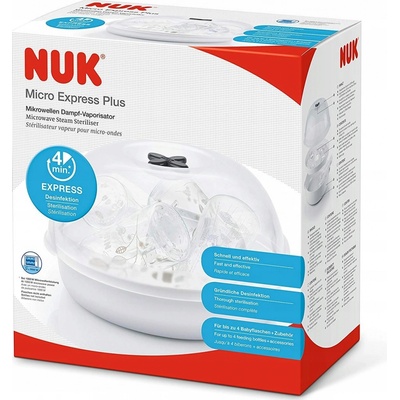 Nuk Mikrovlnný sterilizátor Express Plus biely 4 fľaše