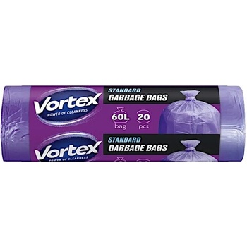 Vortex Стандарт Лилави 60 л, торби за отпадъци, 20бр (4823071662559)