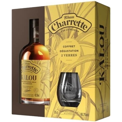 Charrette Kalou 40,3% 0,7 l (dárkové balení 1 sklenice)
