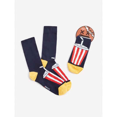 Celio Тъмно сини мъжки чорапи с шарка Celio Soda Celio | Sin | МЪЖЕ | ЕДИН РАЗМЕР