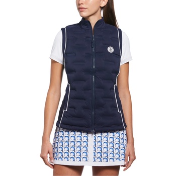 Image 1 of Original Penguin Golf Women's Insulated Woven Golf Vest - Black Iris