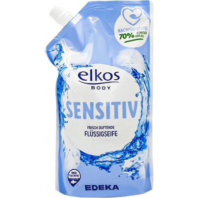 Elkos tekuté mýdlo pro citlivou pokožku náhradní náplň 750 ml
