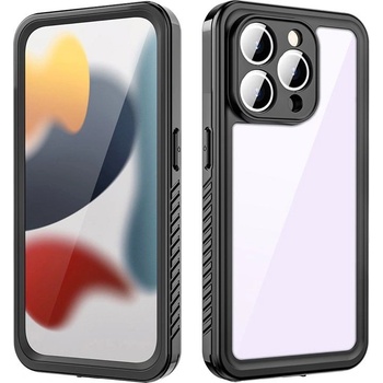 Apple iPhone 15 Pro Max REDPEPPER Водоустойчив / Удароустойчив Калъф + Скрийн Протектор - Черен, IP68