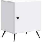 vidaXL Нощен шкаф Бяло 43 x 34, 5 x 50 см Инженерна дървесина (895485)