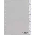 DURABLE Регистър durable пластмаса a/4 1-10 броя сив 644110 (644110)