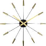 NeXtime Стенен часовник Plug Inn злато (2610GO)