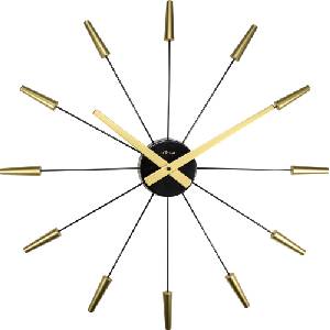 NeXtime Стенен часовник Plug Inn злато (2610GO)