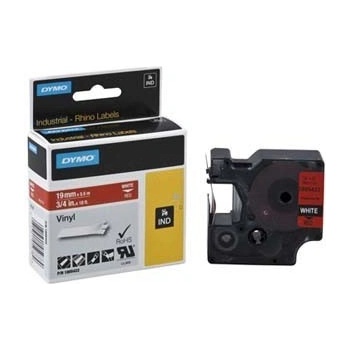 DYMO 1805422 Rhino, 19mm x 5, 5m, бял печат/червен фон, оригинална лента (1805422)