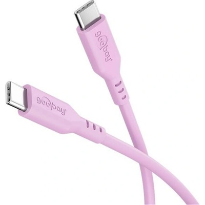Goobay 77746 USB 2.0 USB C vidlice z obou stran 1,5m růžový