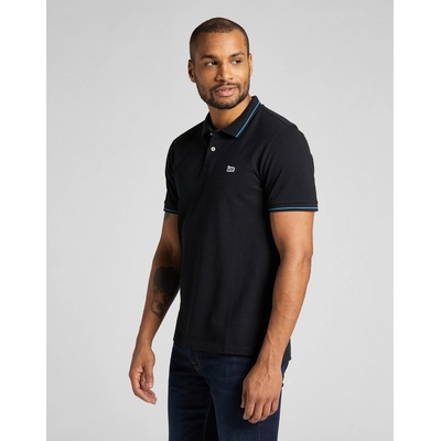 Pánské polo triko LEE L61ARL01 Pique polo BLACK