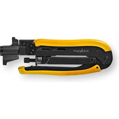 Nedis CSGG49530YE F конектор с компресивна скоба, RG58, RG59, RG6, RG7, RG 11 (CSGG49530YE)