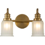 Elstead Lighting Quoizel QZ-SWELL2-BB-BATH-LED Стенен осветител за баня SWELL, 2xG9/3W/230V, IP44, златист (ED0960)