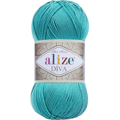 Alize příze Diva 376 světlá tyrkysově zelená